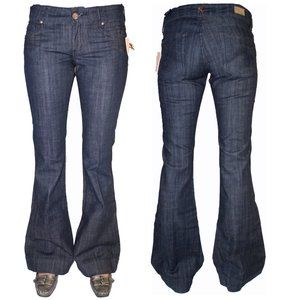 See Thru Soul Mid Rise Johnnie Flares